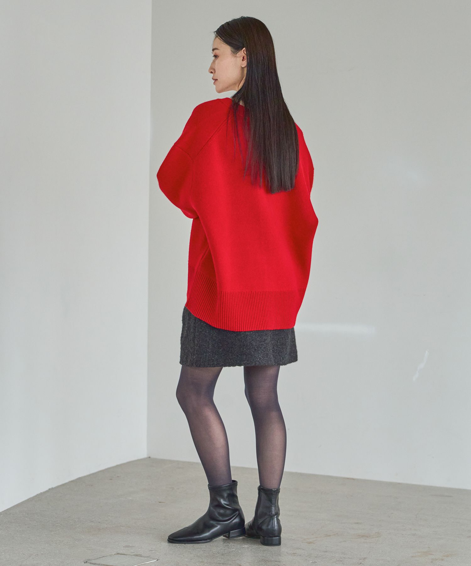 A part by 「カシミヤコンBIG Vネックカーディガン」|ニット・セーター|