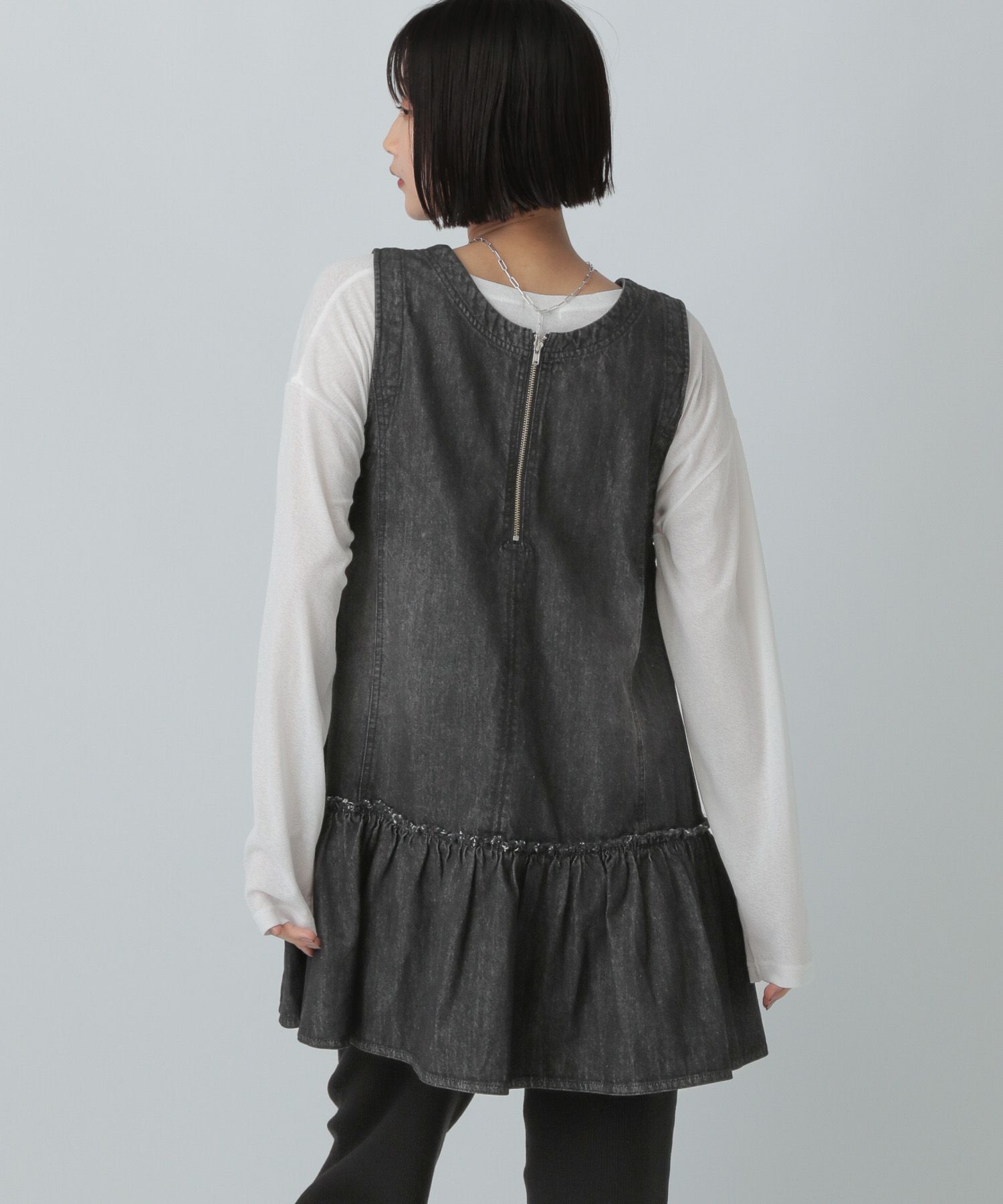 LOWRYS FARM「デニムミニワンピース」|ワンピース|