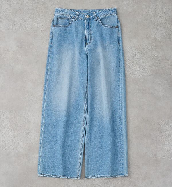 collex「定番人気！美シルエット　セミワイドデニム2」|デニム|ブルー