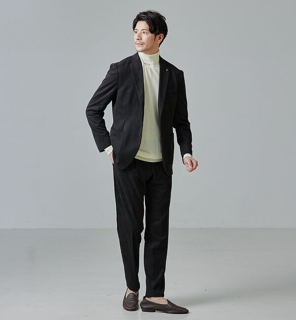 ABAHOUSE「【セットアップ対応/FLEX JACKET】ネオスウェード ツイル ジャケット」|テーラードジャケット|