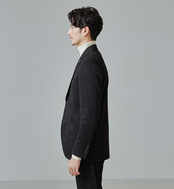 ABAHOUSE「【セットアップ対応/FLEX JACKET】ネオスウェード ツイル ジャケット」|テーラードジャケット|