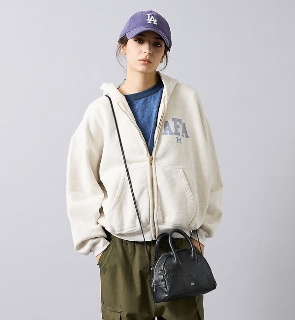ABAHOUSE「【REMI RELIEF / レミ レリーフ】  SP加工 起毛裏毛 ZIPパー」|パーカー|アイボリー