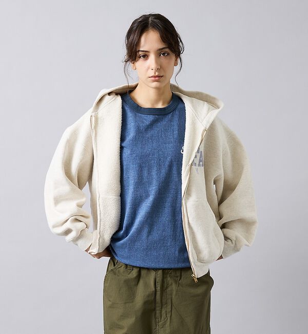 ABAHOUSE「【REMI RELIEF / レミ レリーフ】  SP加工 起毛裏毛 ZIPパー」|パーカー|