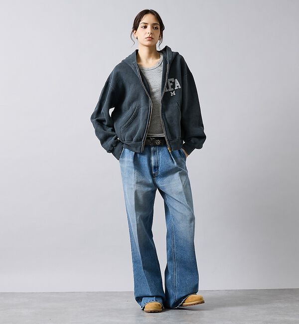 ABAHOUSE「【REMI RELIEF / レミ レリーフ】  SP加工 起毛裏毛 ZIPパー」|パーカー|