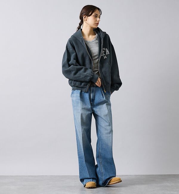 ABAHOUSE「【REMI RELIEF / レミ レリーフ】  SP加工 起毛裏毛 ZIPパー」|パーカー|