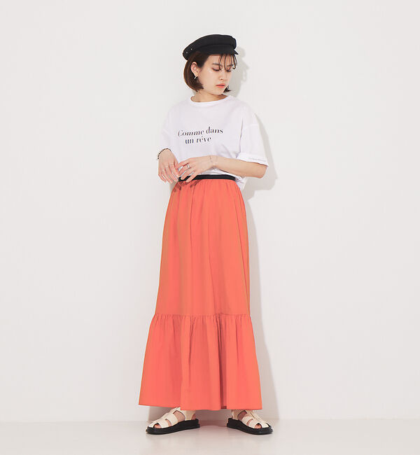 Rouge vif「【セットアップ対応】ギャザーティアードスカート」|スカート|