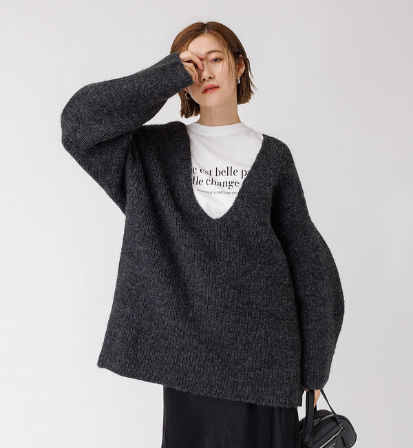 Rouge vif「畦ニット チュニック」|ニット・セーター|