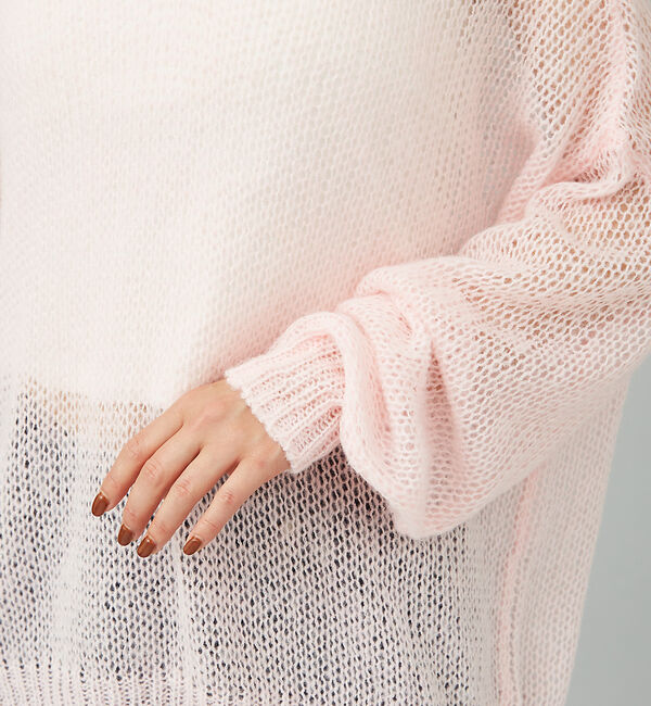 Rouge vif「モヘアライクシアー2WAY ニットプルオーバー」|ニット・セーター|