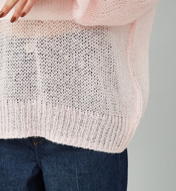 Rouge vif「モヘアライクシアー2WAY ニットプルオーバー」|ニット・セーター|