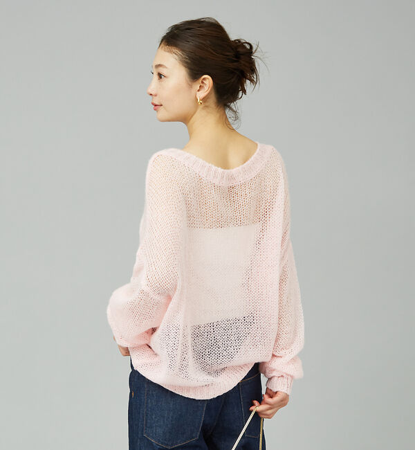 Rouge vif「モヘアライクシアー2WAY ニットプルオーバー」|ニット・セーター|