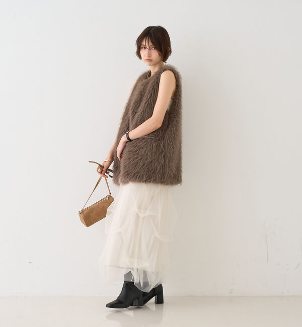 Rouge vif「【一部店舗限定】エコファーベスト」|ダウンベスト・ベスト|