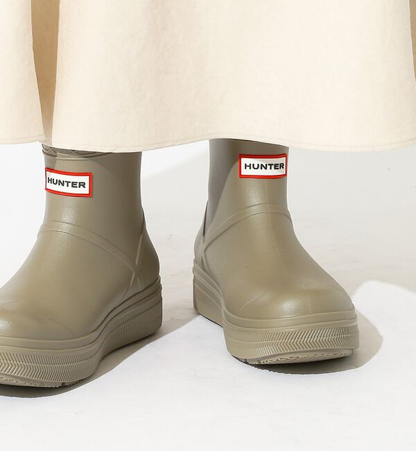 Rouge vif「【HUNTER/ハンター】UNISEX PLAY MOLDED BOOT  /」|レインシューズ|グレージュ