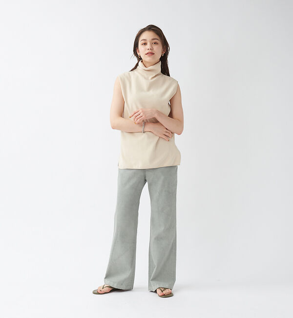 qualite「【e&times;qualite】製品染ストレートパンツ」|デニム|