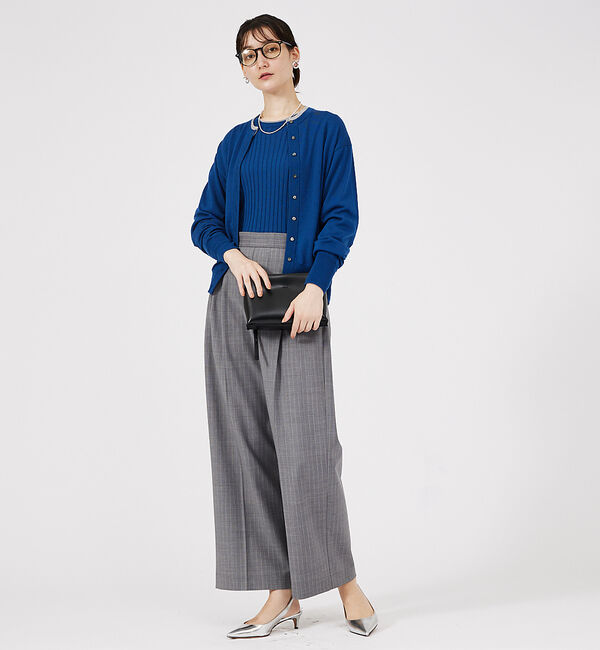 qualite「ウールハイゲージニットカーディガン」|カーディガン|