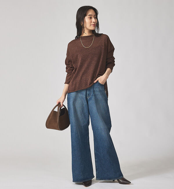 qualite「【YANUK】KATE (Loose Buggy) ワイドデニム」|デニム|