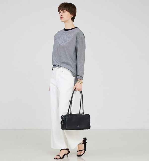 LOWELL things「Raffy/レザースクエアボストン」|ボストンバッグ|