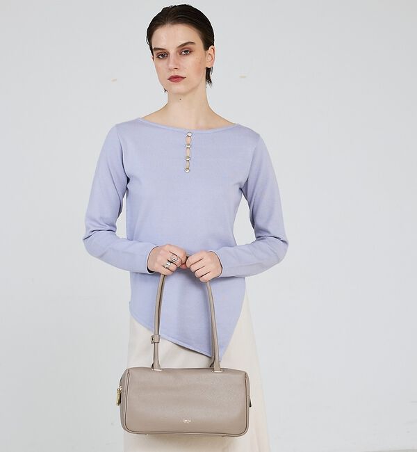 LOWELL things「Raffy/レザースクエアボストン」|ボストンバッグ|