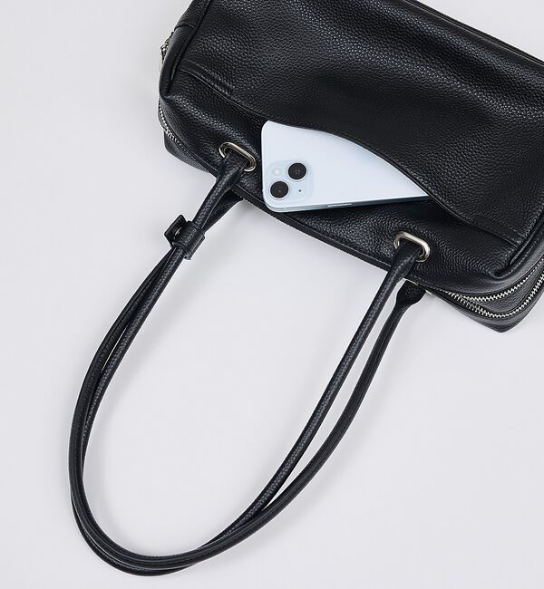 LOWELL things「Raffy/レザースクエアボストン」|ボストンバッグ|