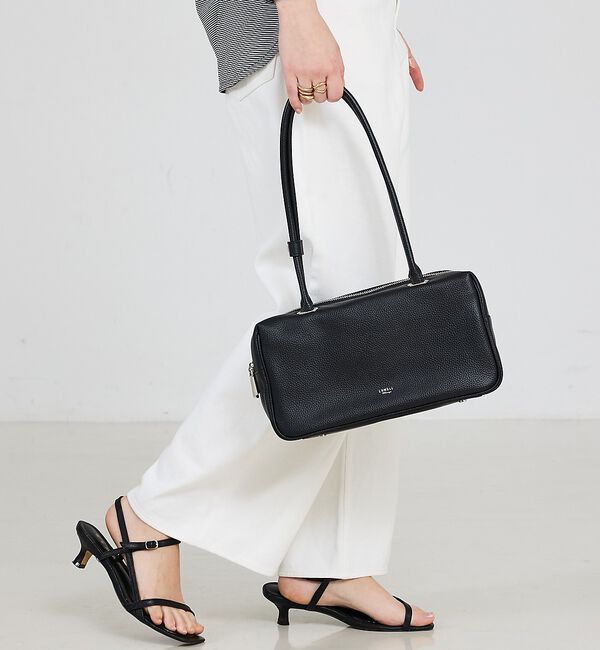 LOWELL things「Raffy/レザースクエアボストン」|ボストンバッグ|