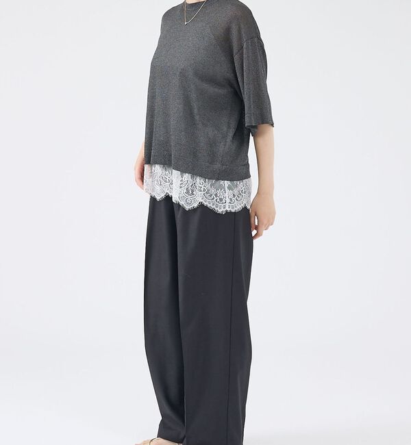 abahouse mavie「シアーニットプルオーバー」|ニット・セーター|