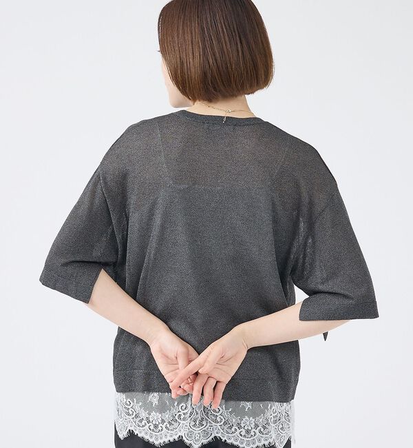 abahouse mavie「シアーニットプルオーバー」|ニット・セーター|