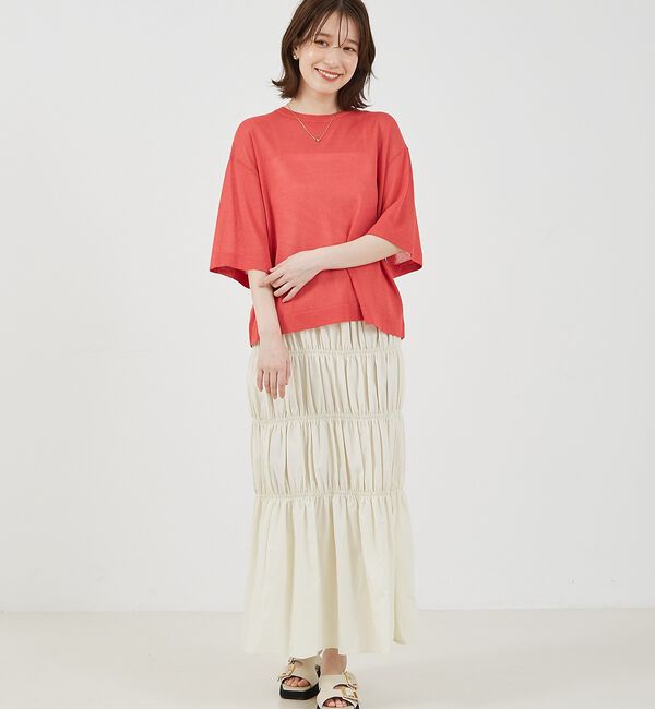 abahouse mavie「シアーニットプルオーバー」|ニット・セーター|