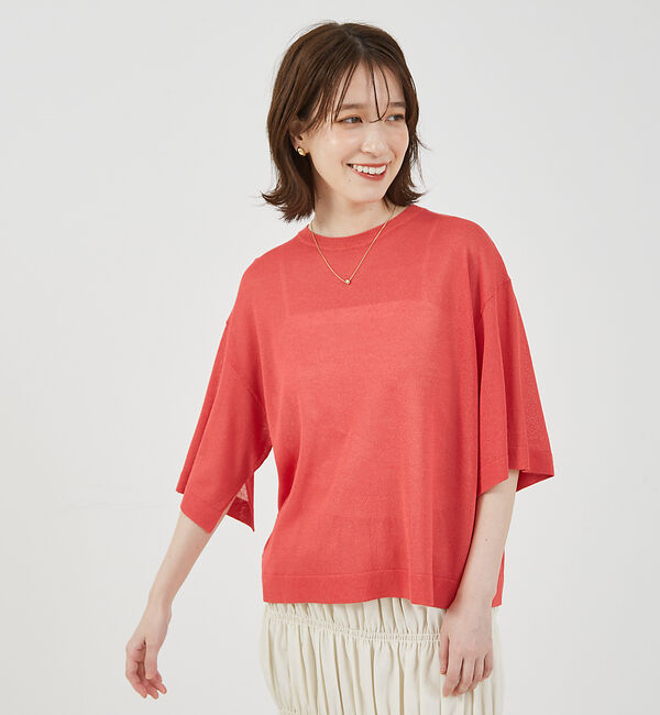 abahouse mavie「シアーニットプルオーバー」|ニット・セーター|