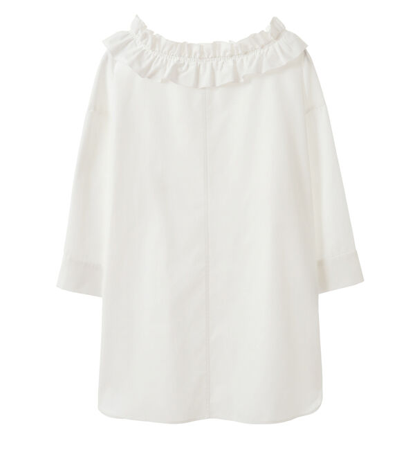 TIARA「バックボタンフリルブラウス」|シャツ・ブラウス|