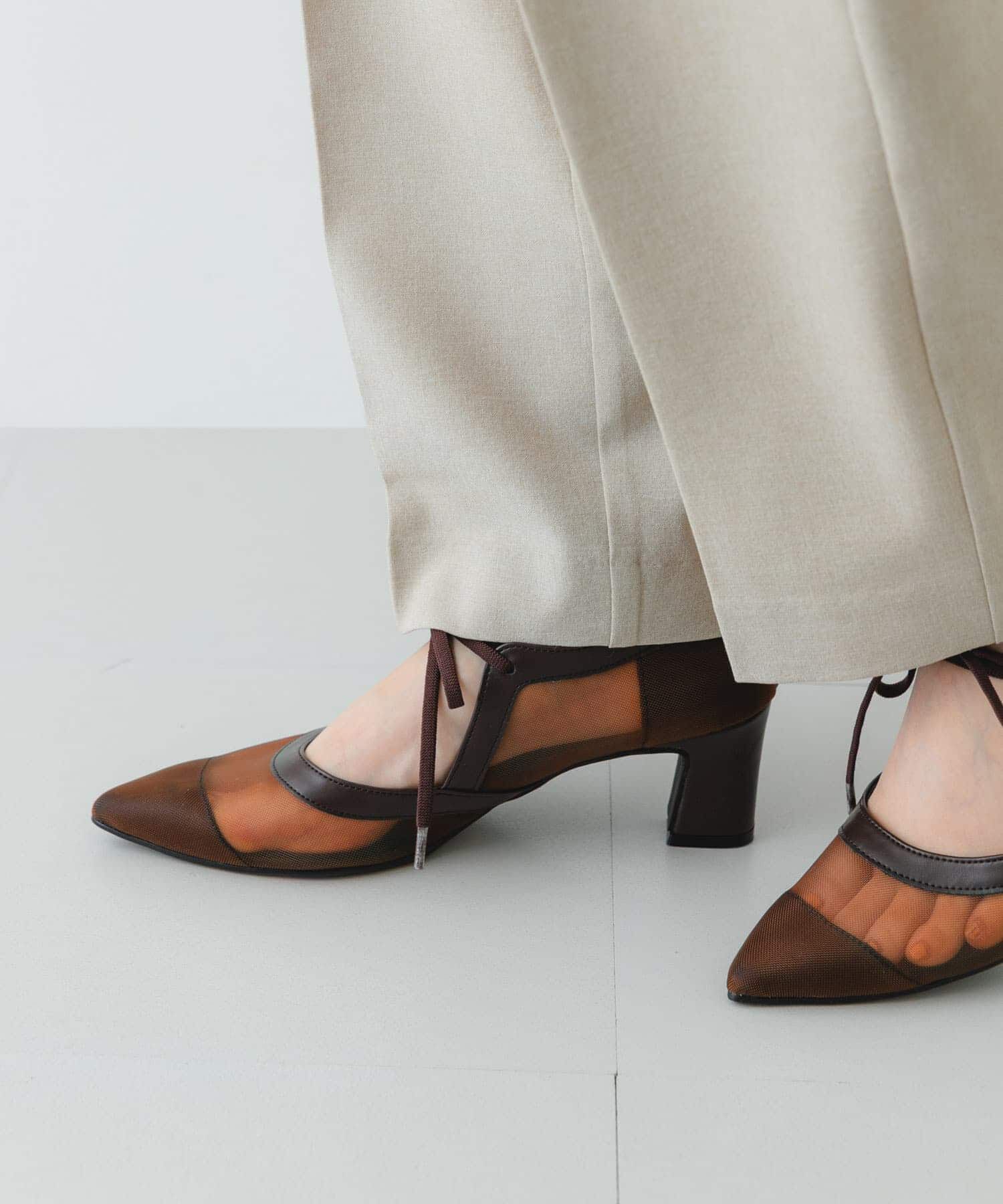 RODE SKO「『MADE IN JAPAN』チャンキーヒールリボンパンプス」|パンプス|