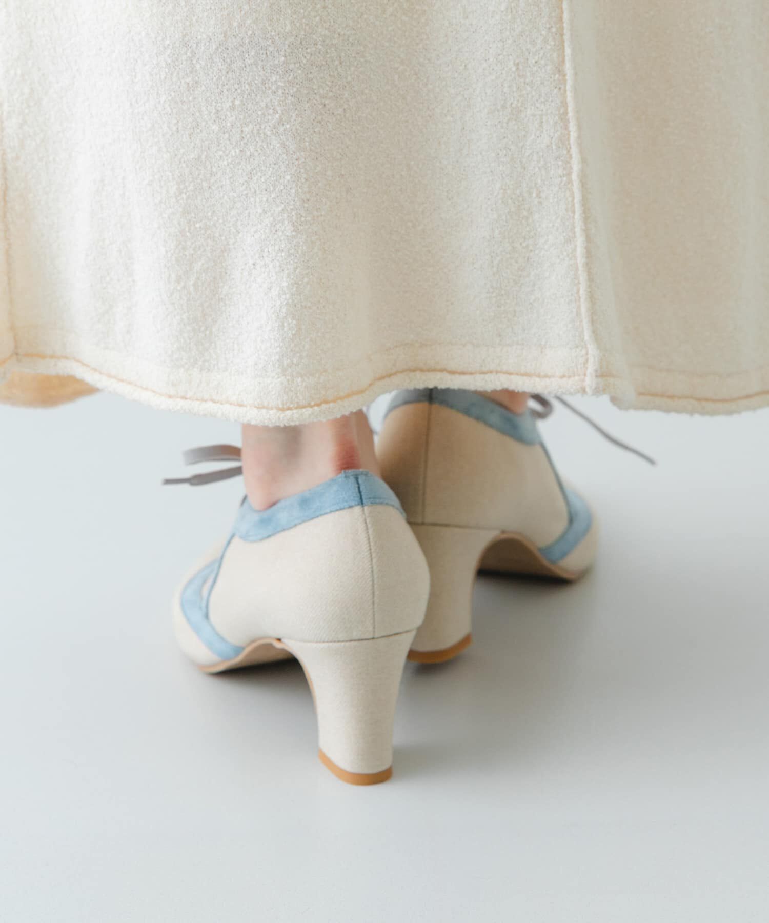 RODE SKO「『MADE IN JAPAN』チャンキーヒールリボンパンプス」|パンプス|