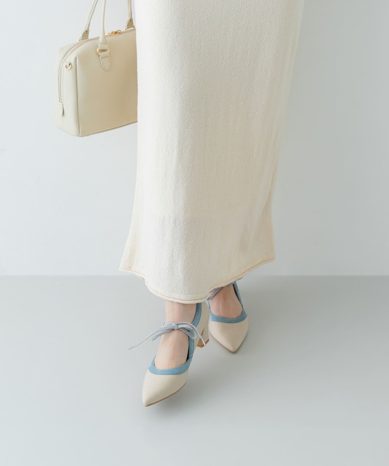 RODE SKO「『MADE IN JAPAN』チャンキーヒールリボンパンプス」|パンプス|