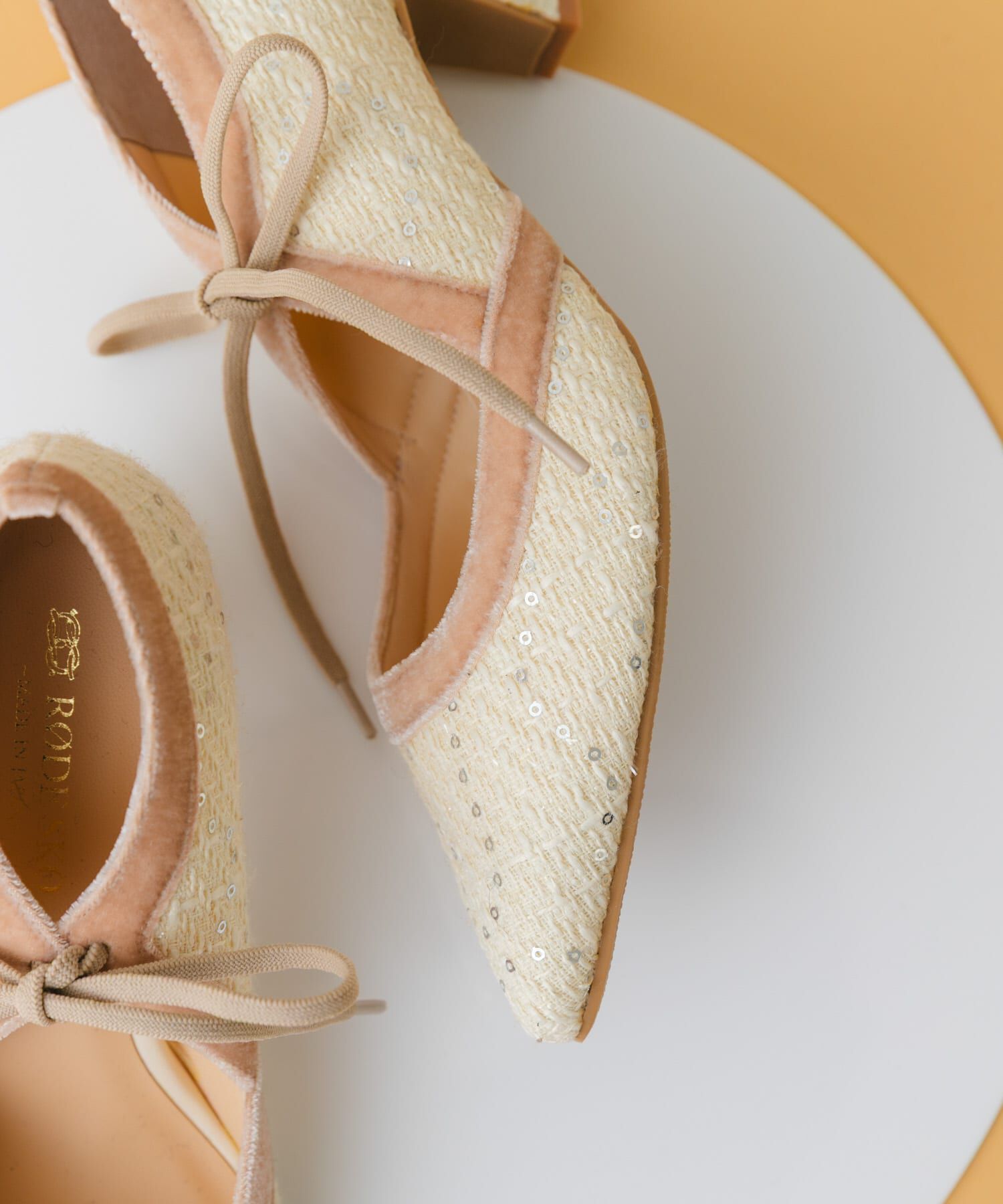 RODE SKO「『MADE IN JAPAN』チャンキーヒールリボンパンプス」|パンプス|