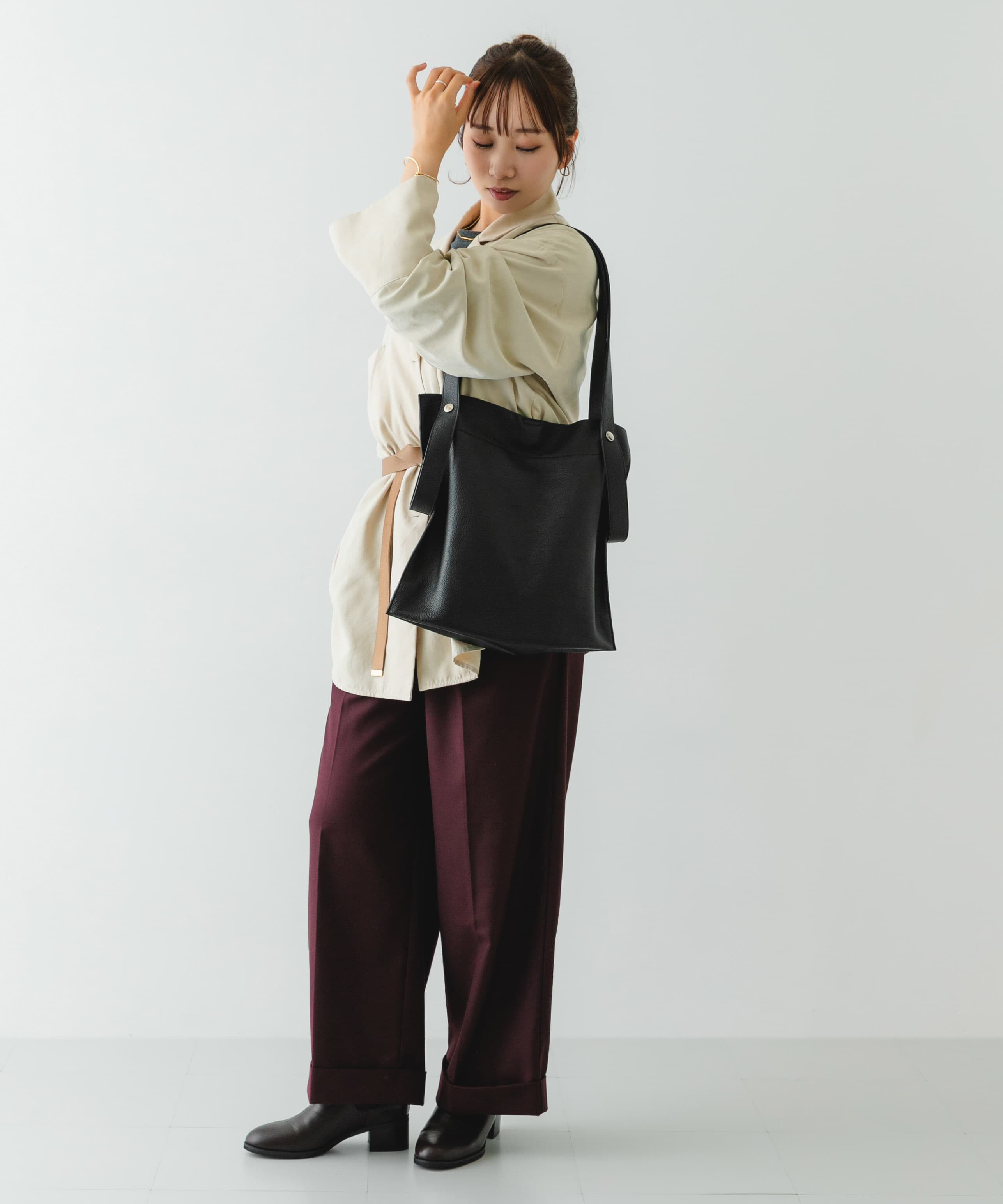 RODE SKO「『一部別注カラー』BEAURE　カウレザー2デザインベルトバッグ」|トートバッグ|