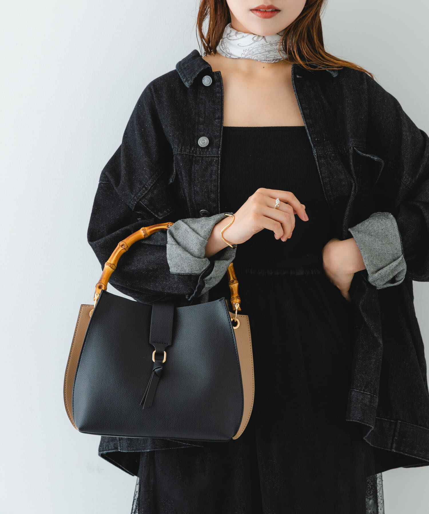 RODE SKO「バンブーワンハンドルバッグ」|ハンドバッグ|