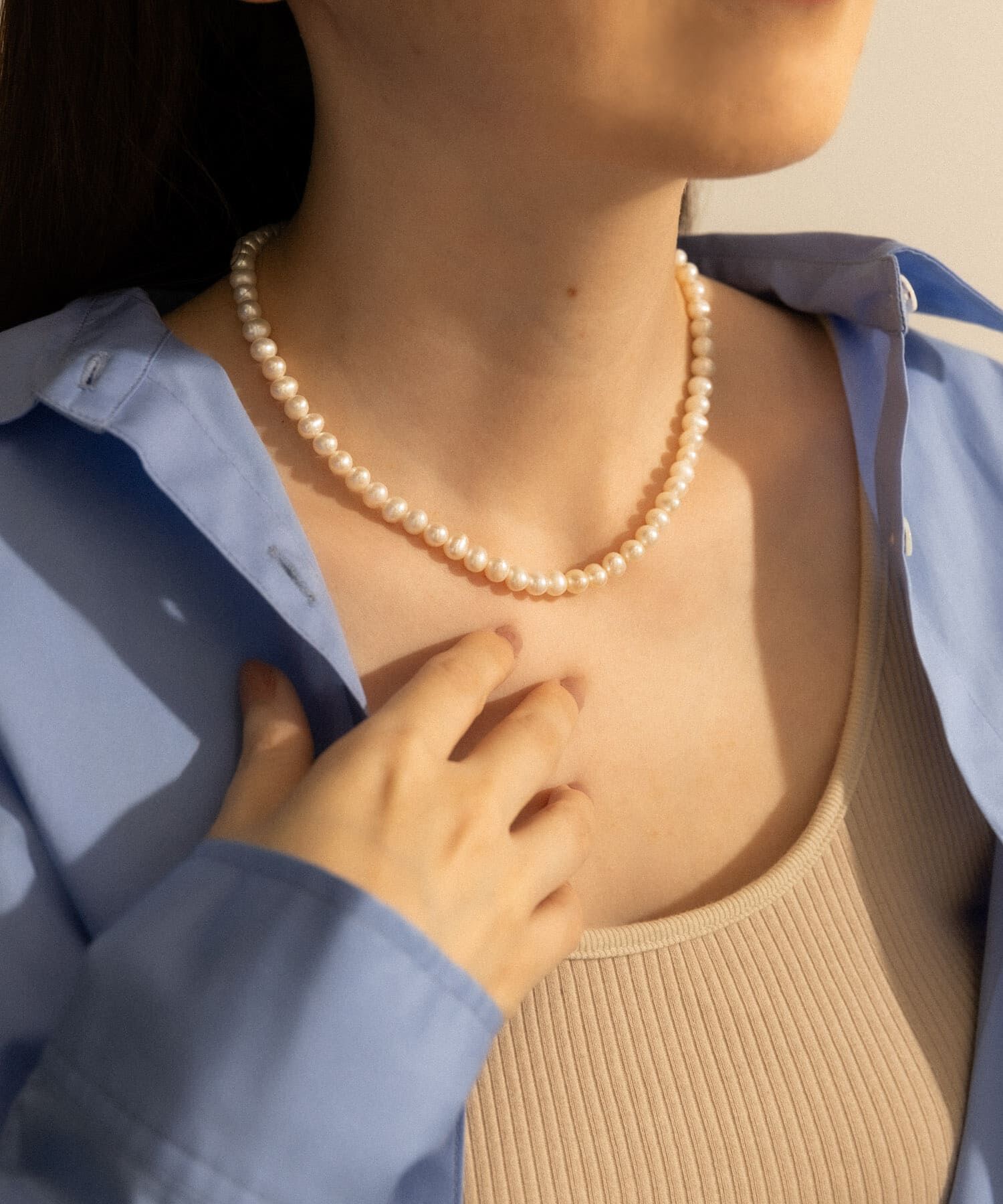 SMELLY「SMELLY so&rsquo;　2way pearl necklace slv」|ネックレス|