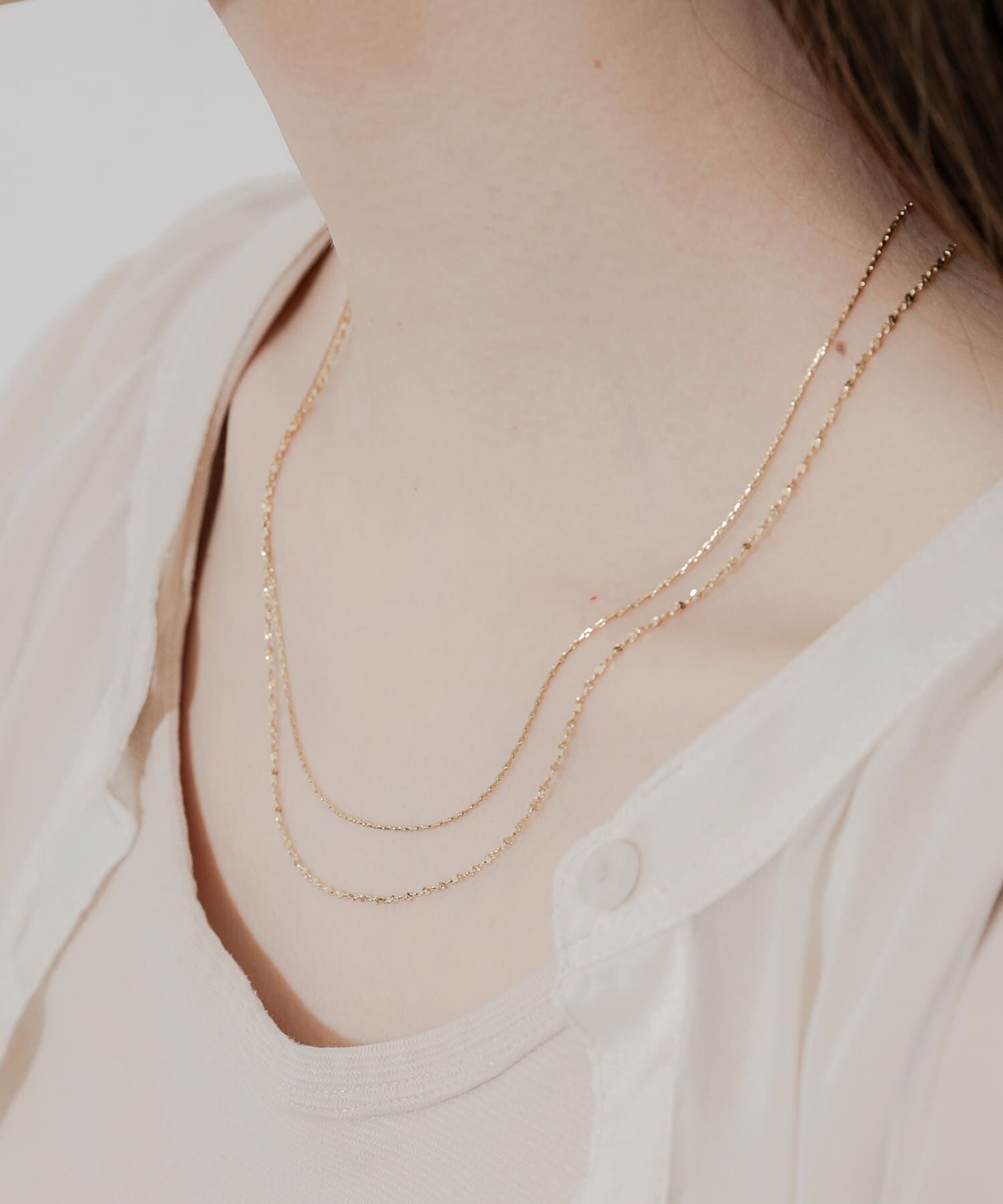 SMELLY「ステンレススリムレイヤードネックレス」|ネックレス|