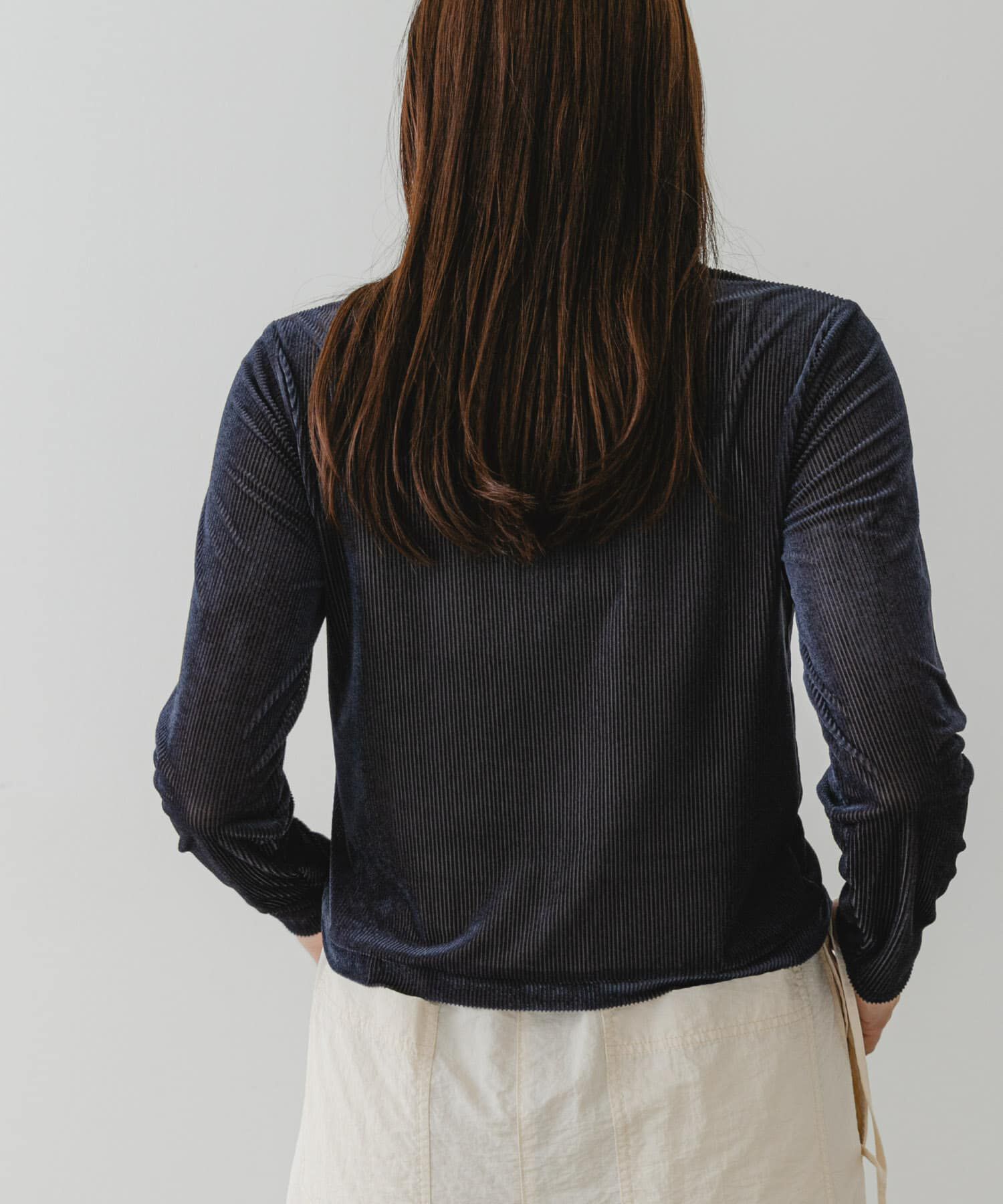 URBAN RESEARCH ROSSO「F by ROSSO　シアーリブベロアコンパクトカーディガン」|カーディガン|