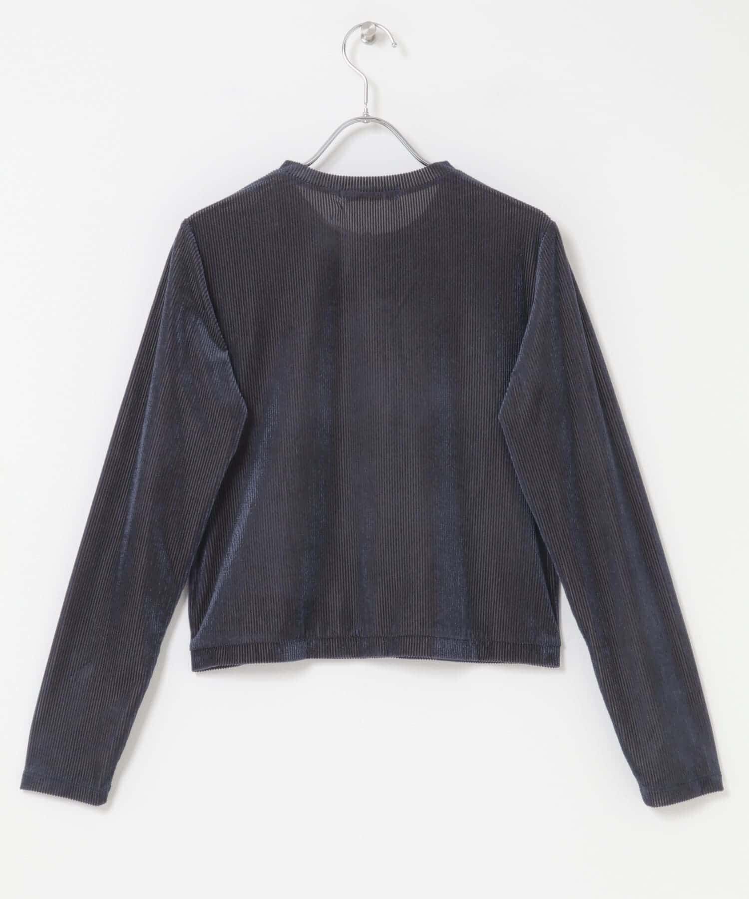 URBAN RESEARCH ROSSO「F by ROSSO　シアーリブベロアコンパクトカーディガン」|カーディガン|