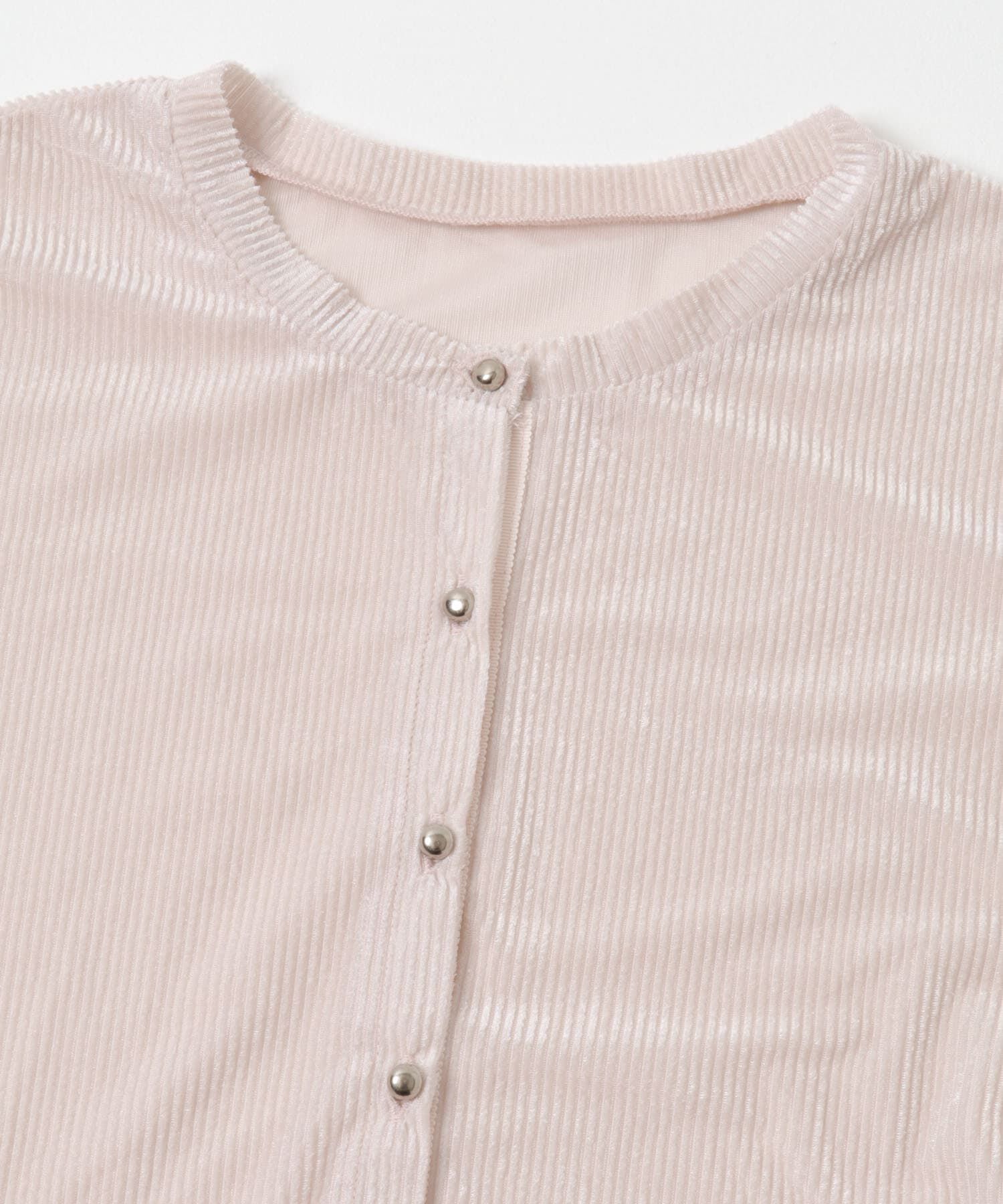 URBAN RESEARCH ROSSO「F by ROSSO　シアーリブベロアコンパクトカーディガン」|カーディガン|