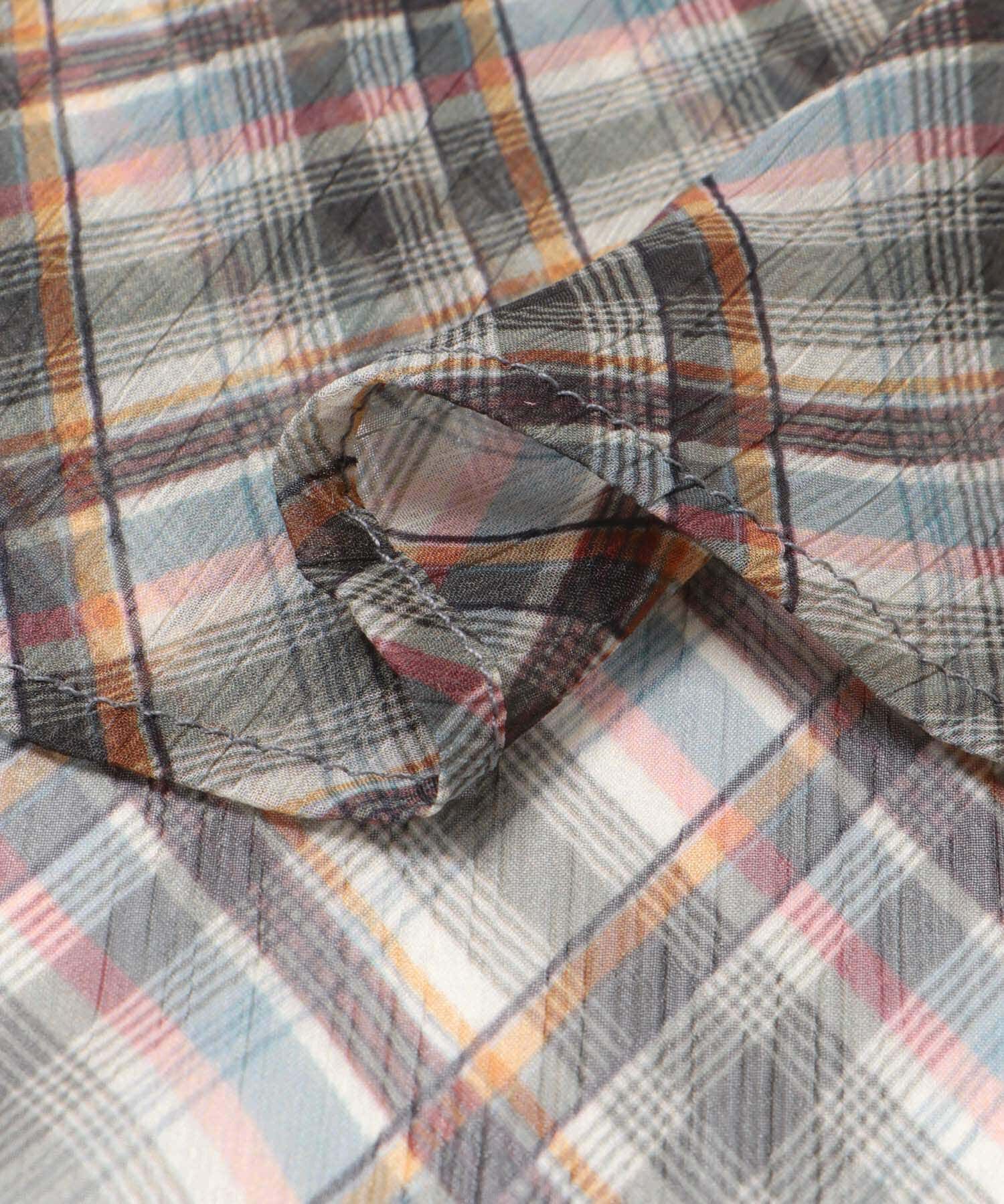 URBAN RESEARCH ROSSO「チェックボウタイボリュームブラウス」|シャツ・ブラウス|