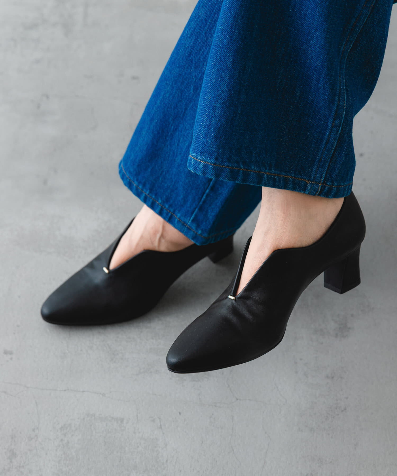 RODE SKO「プチメタルスリットパンプス」|パンプス|ブラック