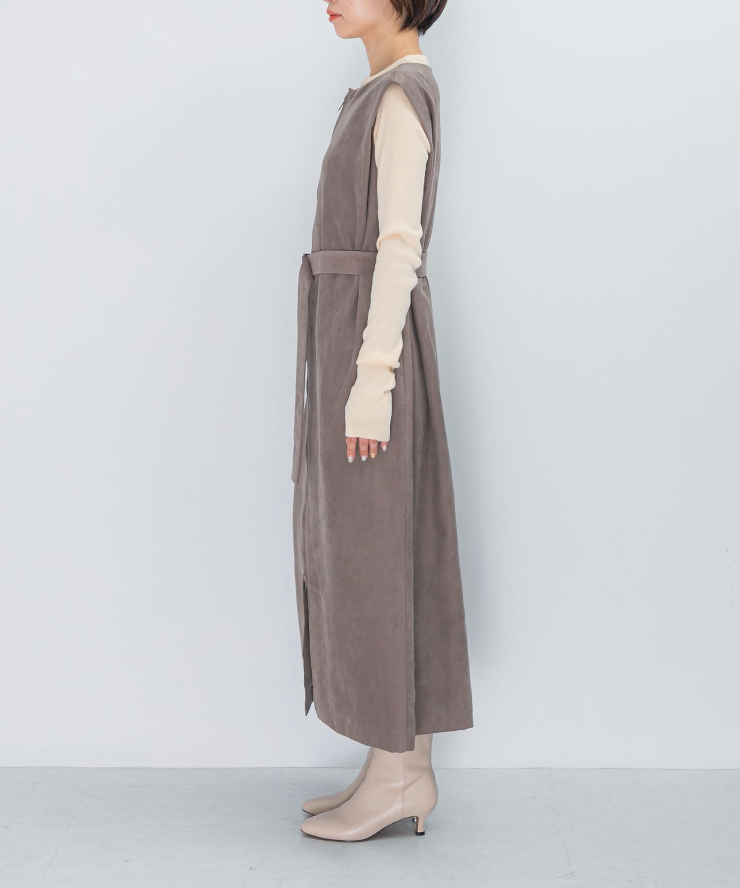 URBAN RESEARCH ROSSO「フロントファスナーレイヤードワンピース」|ワンピース|