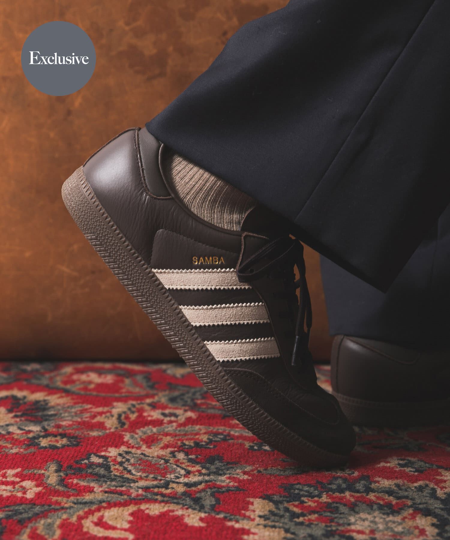 URBAN RESEARCH「『26-31サイズ』『別注』adidas&times;UR　SAMBA OG」|スニーカー|ダークブラウン