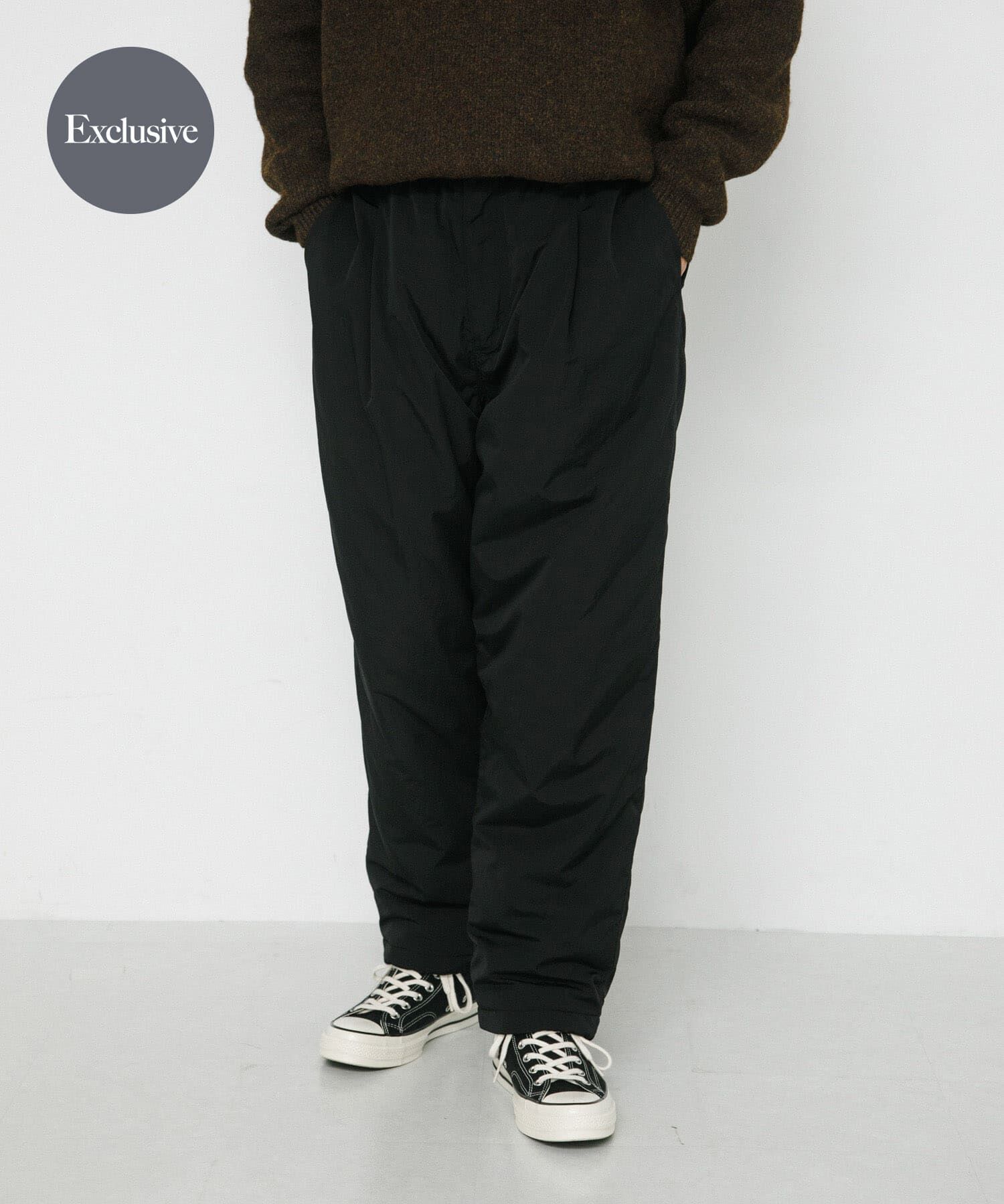 URBAN RESEARCH「『別注』THOUSAND MILE&times;URBAN RESEARCH　PADDED WIDE PANTS」|その他|ブラック