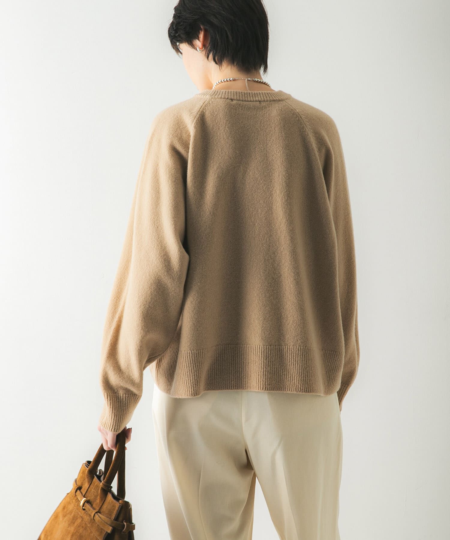 URBAN RESEARCH「カシミヤ強縮クルーネックニット」|ニット・セーター|