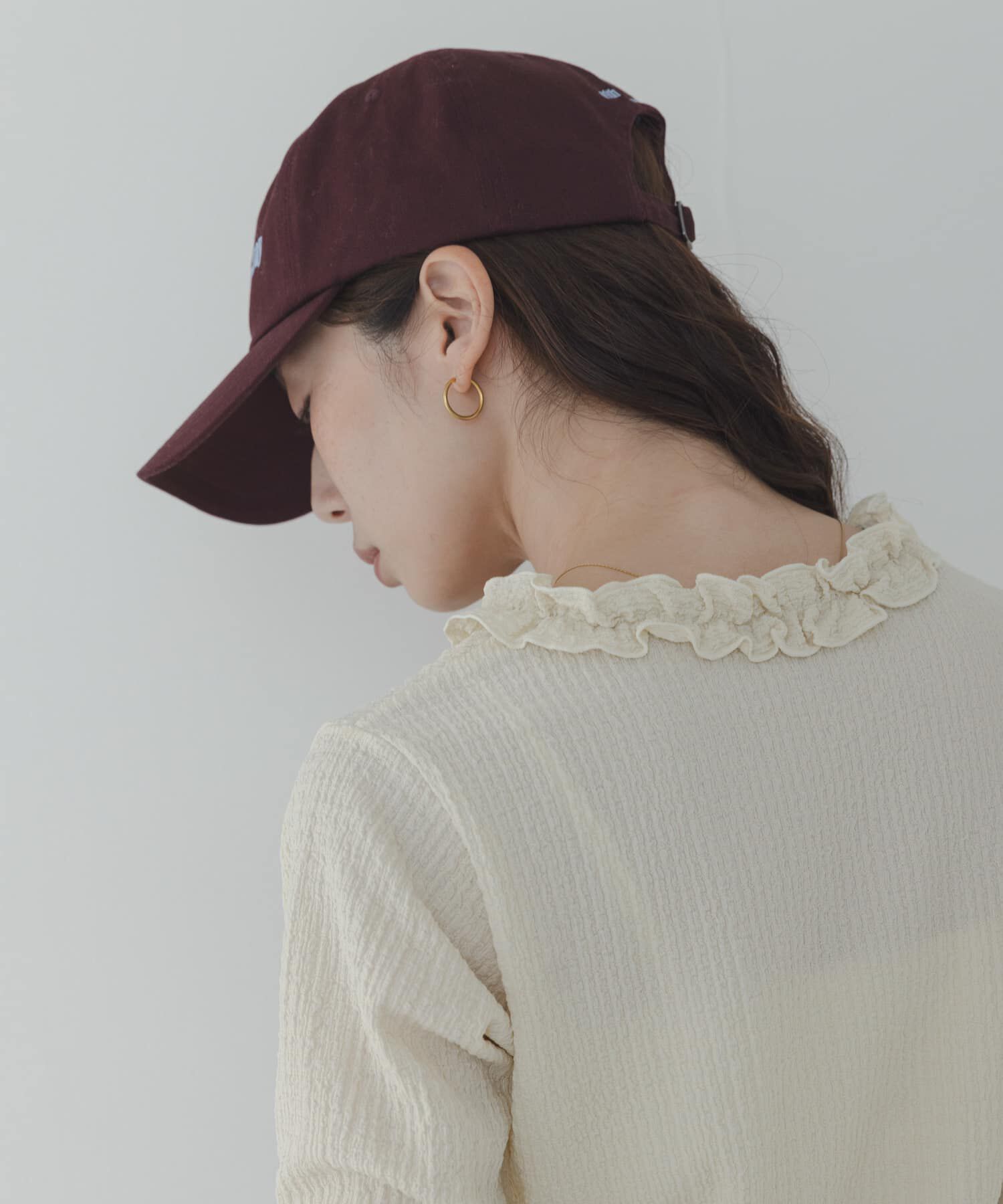 Sonny Label 「『WEB限定』ワッフルフリルVネックカーディガン」|カーディガン|