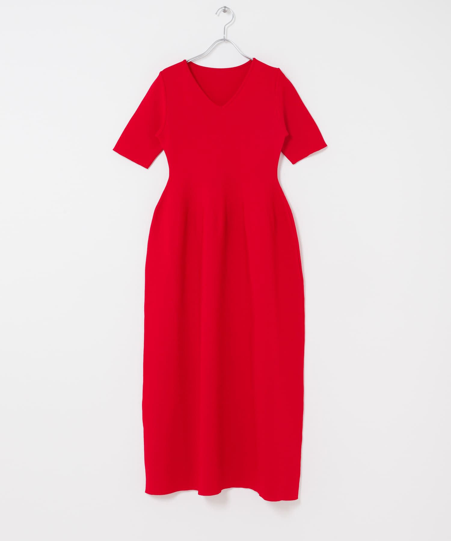 URBAN RESEARCH ROSSO「『一部WEB限定カラー』フォルムニットVネックワンピース」|ワンピース|