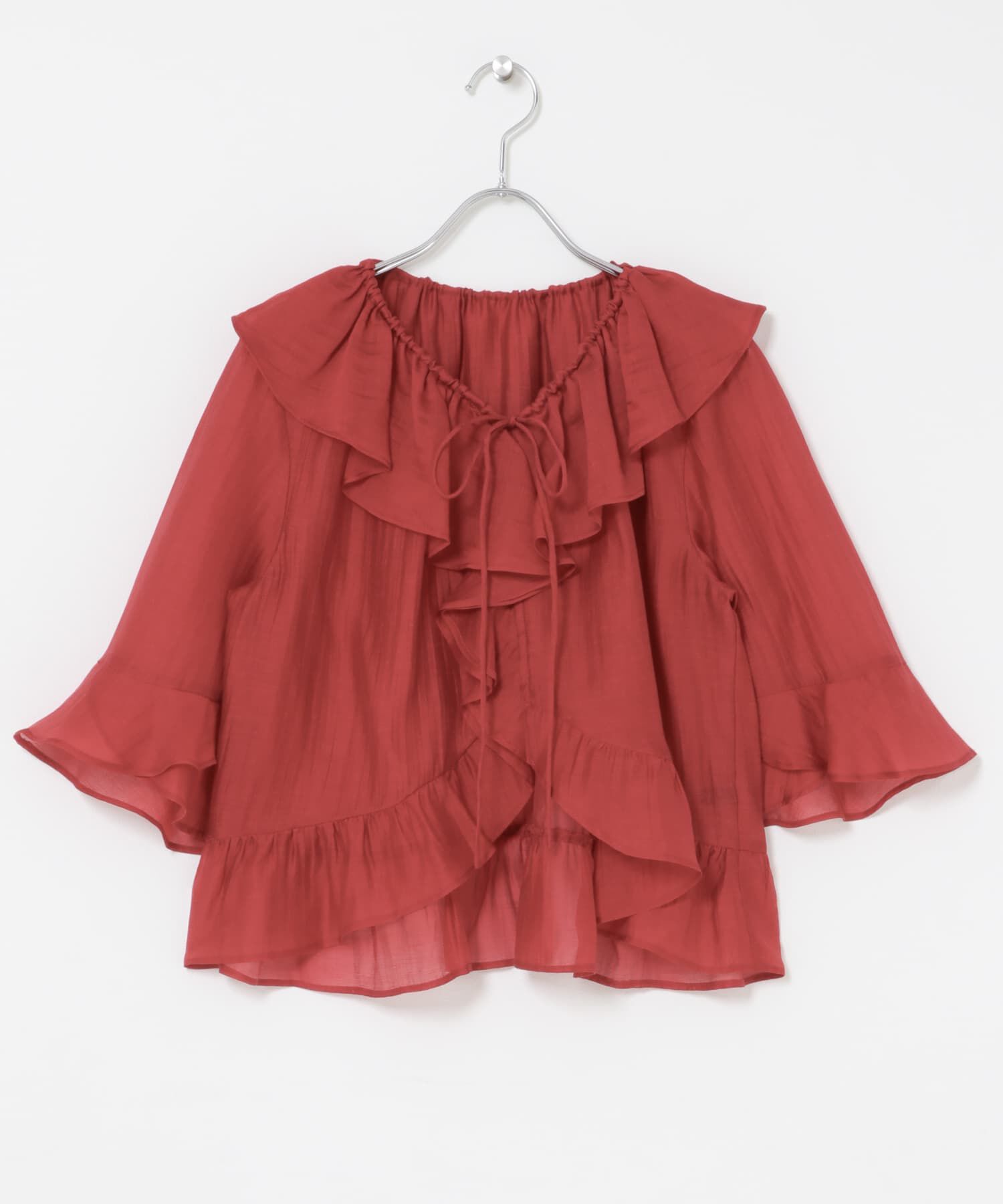 URBAN RESEARCH ROSSO「シアーフリルブラウス」|シャツ・ブラウス|