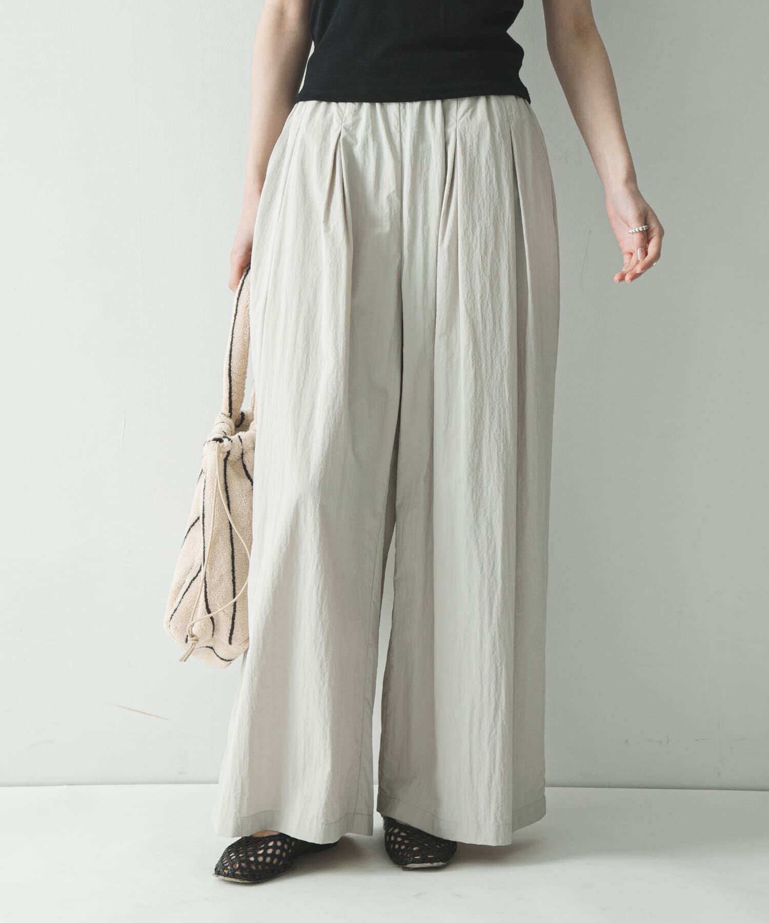 URBAN RESEARCH「『UR TECH』ギャザーワイドパンツ」|その他|