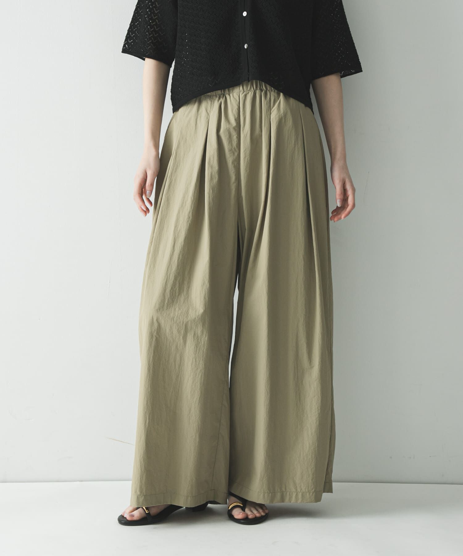 URBAN RESEARCH「『UR TECH』ギャザーワイドパンツ」|その他|